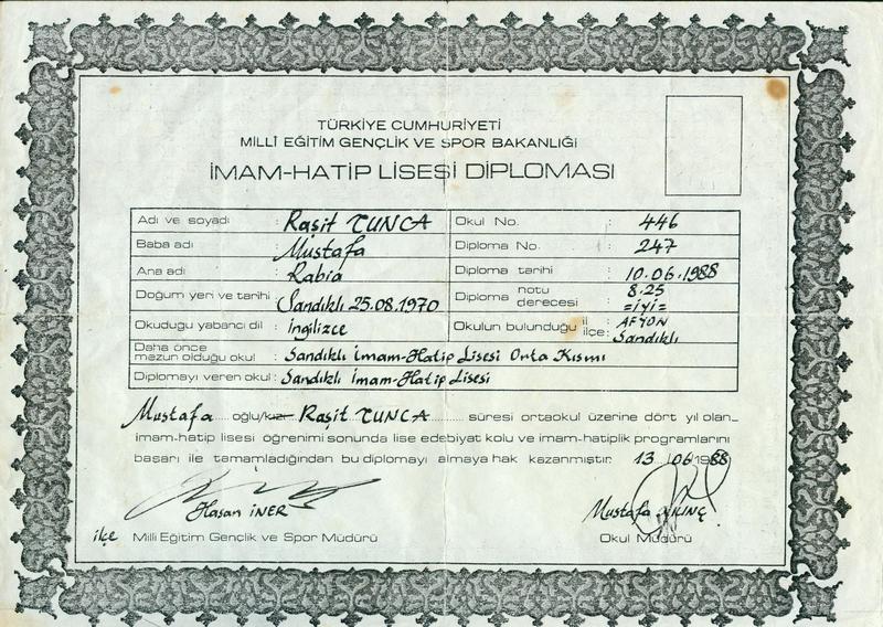 Diploma / Mezuniyet belgesi